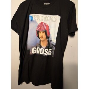 Top Gun  TALK TO ME GOOSE Mens T-Shirt M 80s Movie